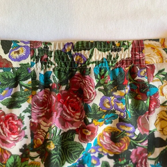 Vintage Geiger Knee Length Floral Skirt Sz 40/US 8 Cottagecore Romantic Summer - Picture 5 of 13